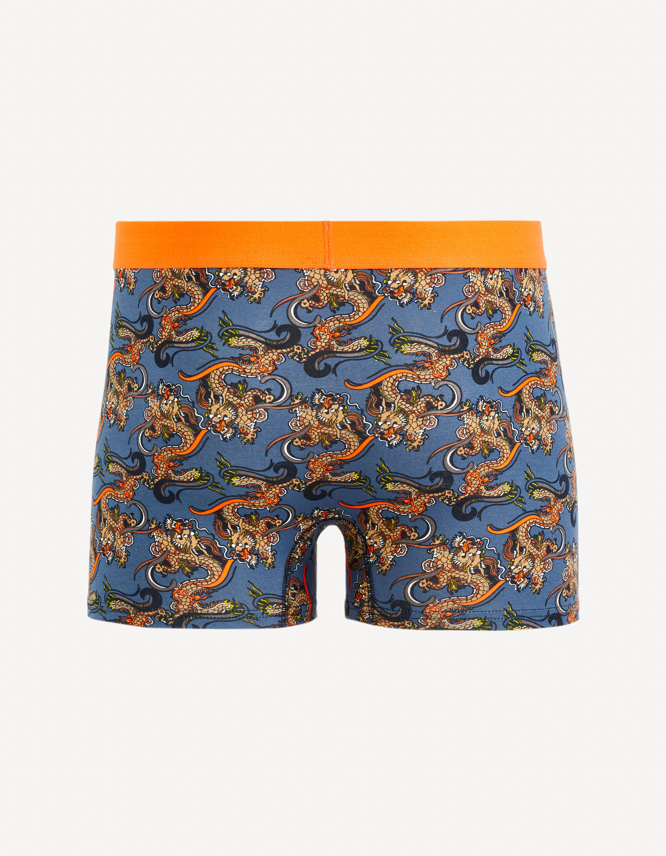 Boxer en coton stretch - bleu