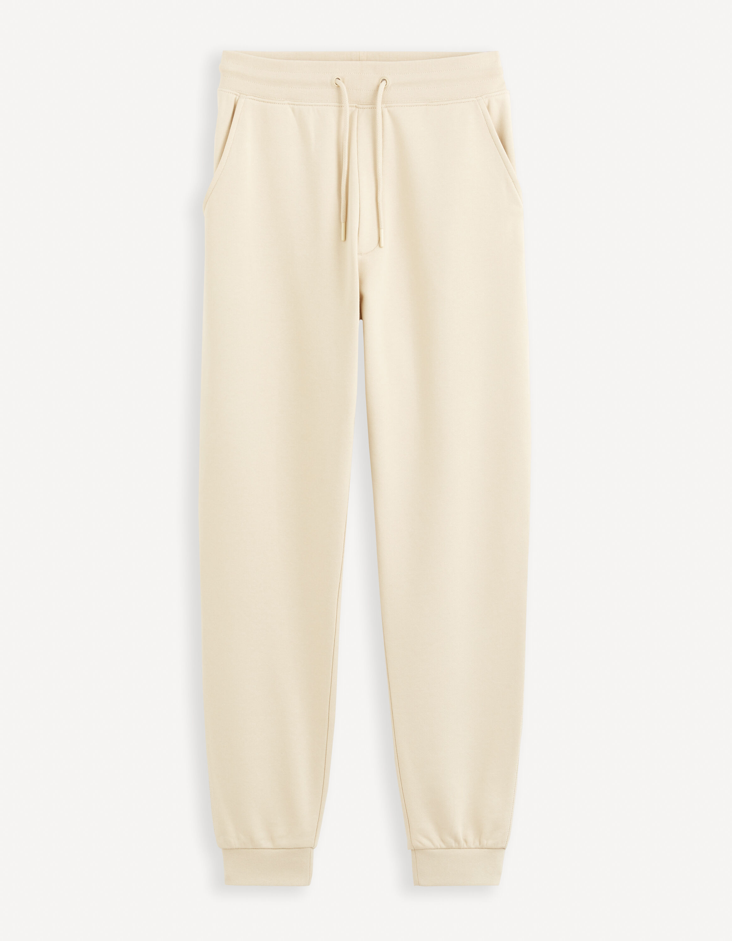 Pantalon de jogging 100% coton - beige