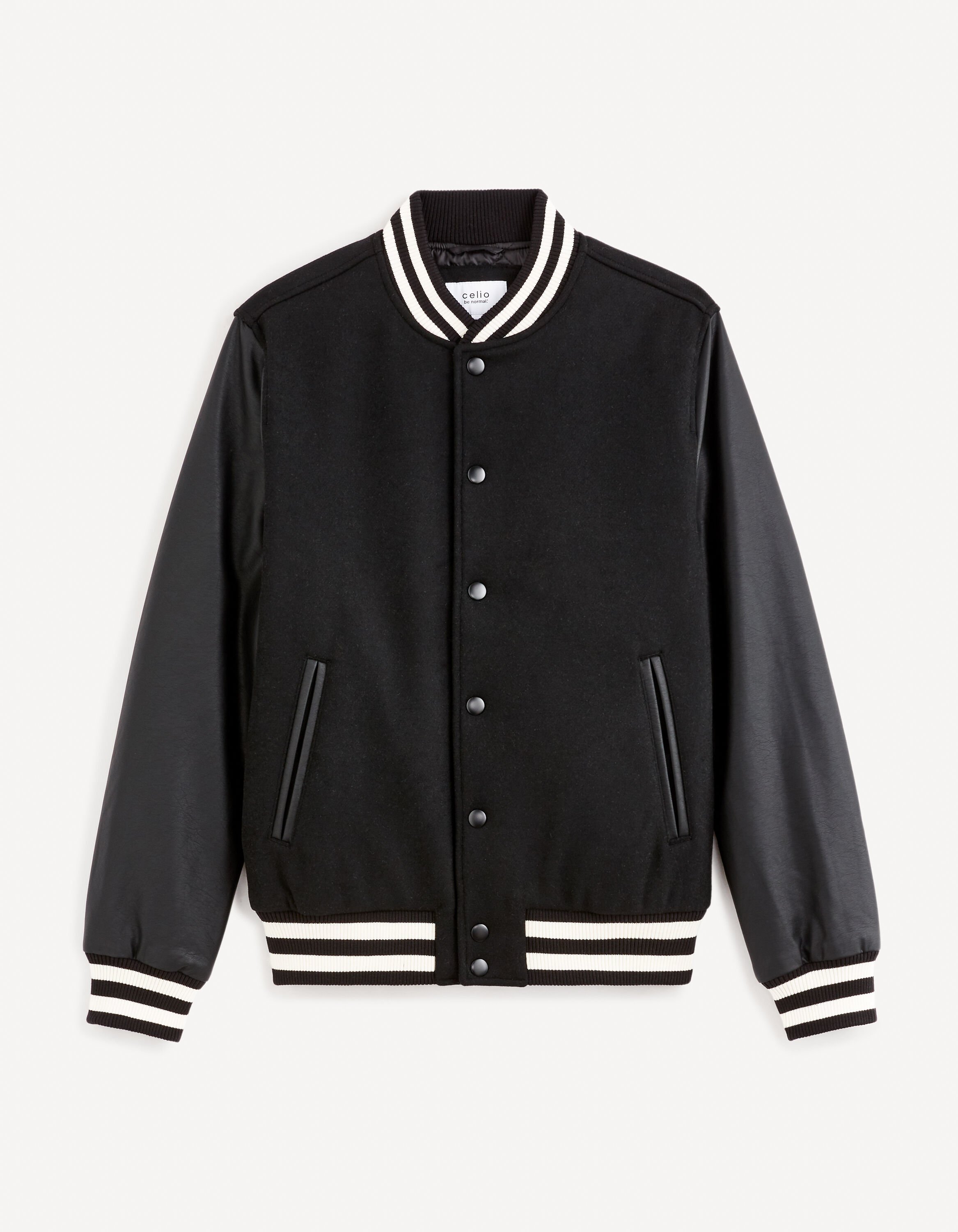 Blouson teddy - noir