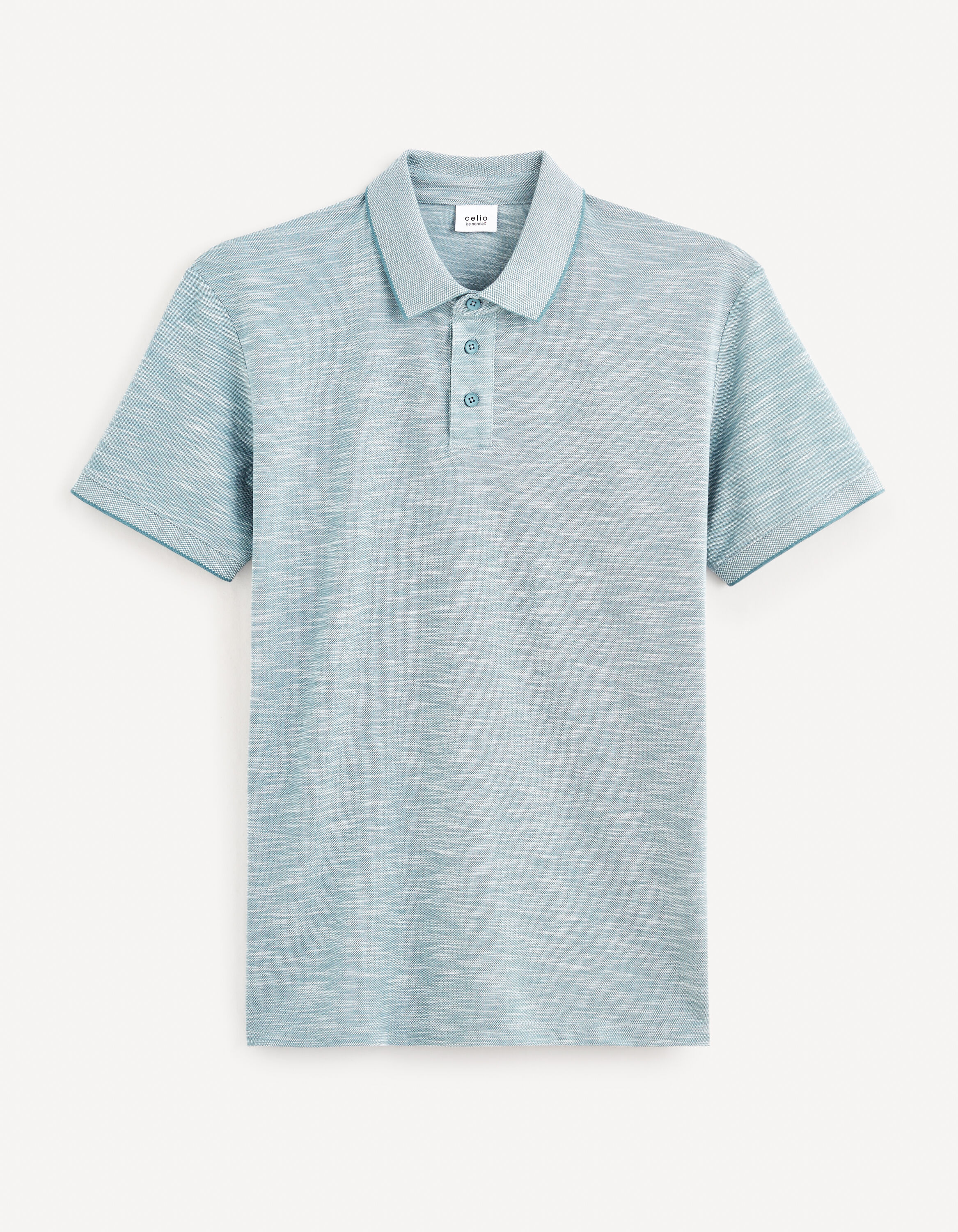 Polo piqu&eacute; - bleu