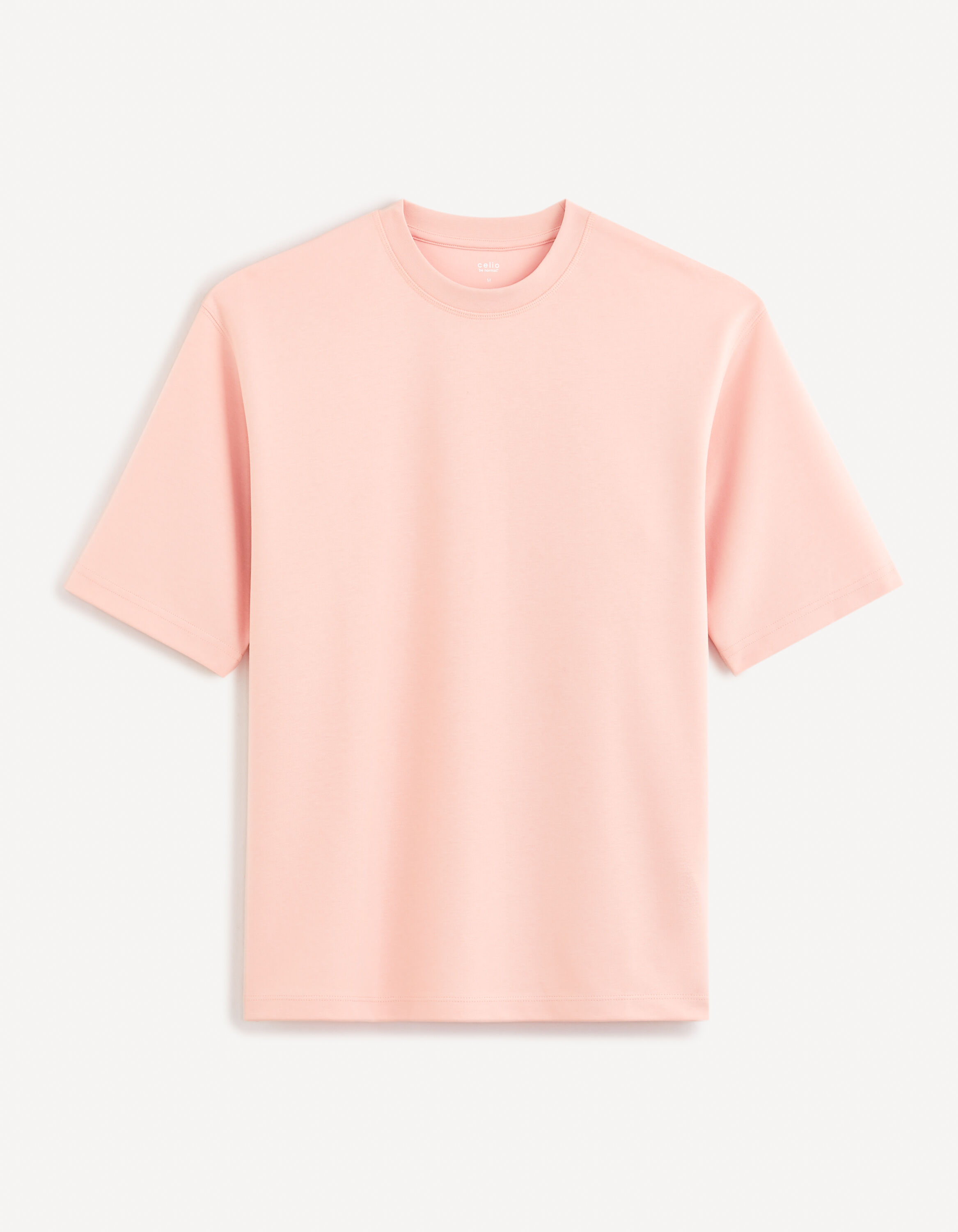 T-shirt col rond - rose
