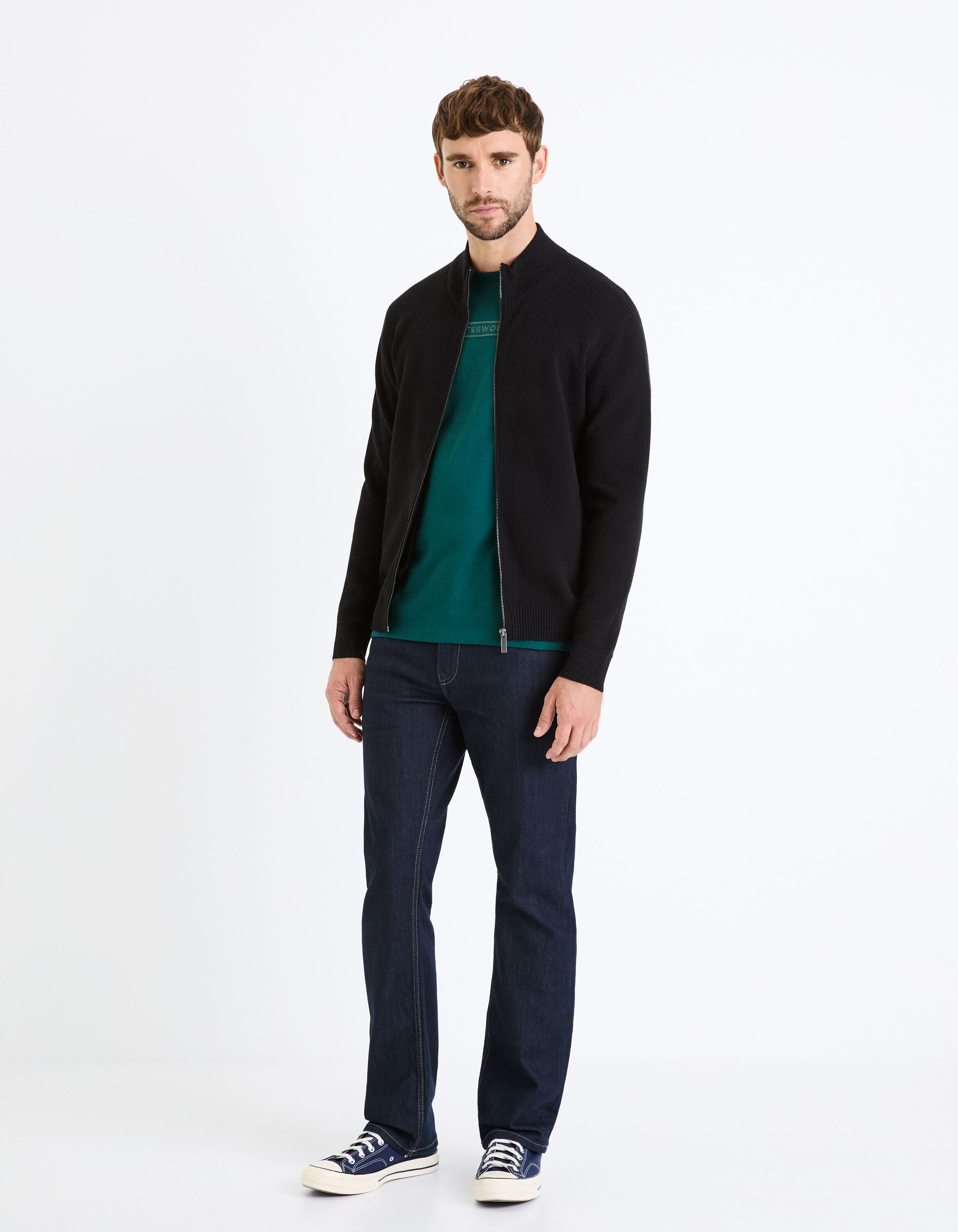 T-shirt col rond 100% coton - vert