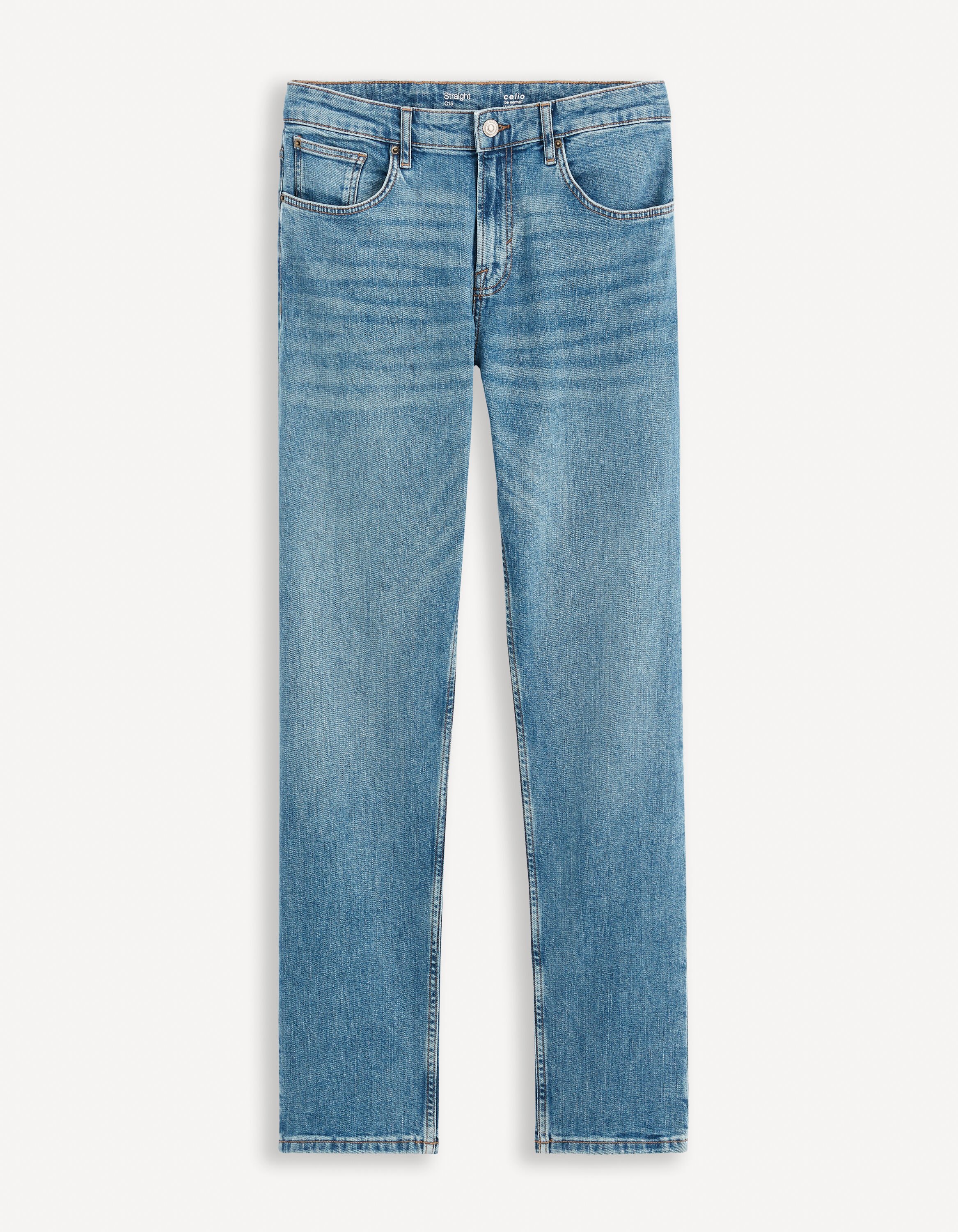 Jean straight C15 3 longueurs stretch - double stone