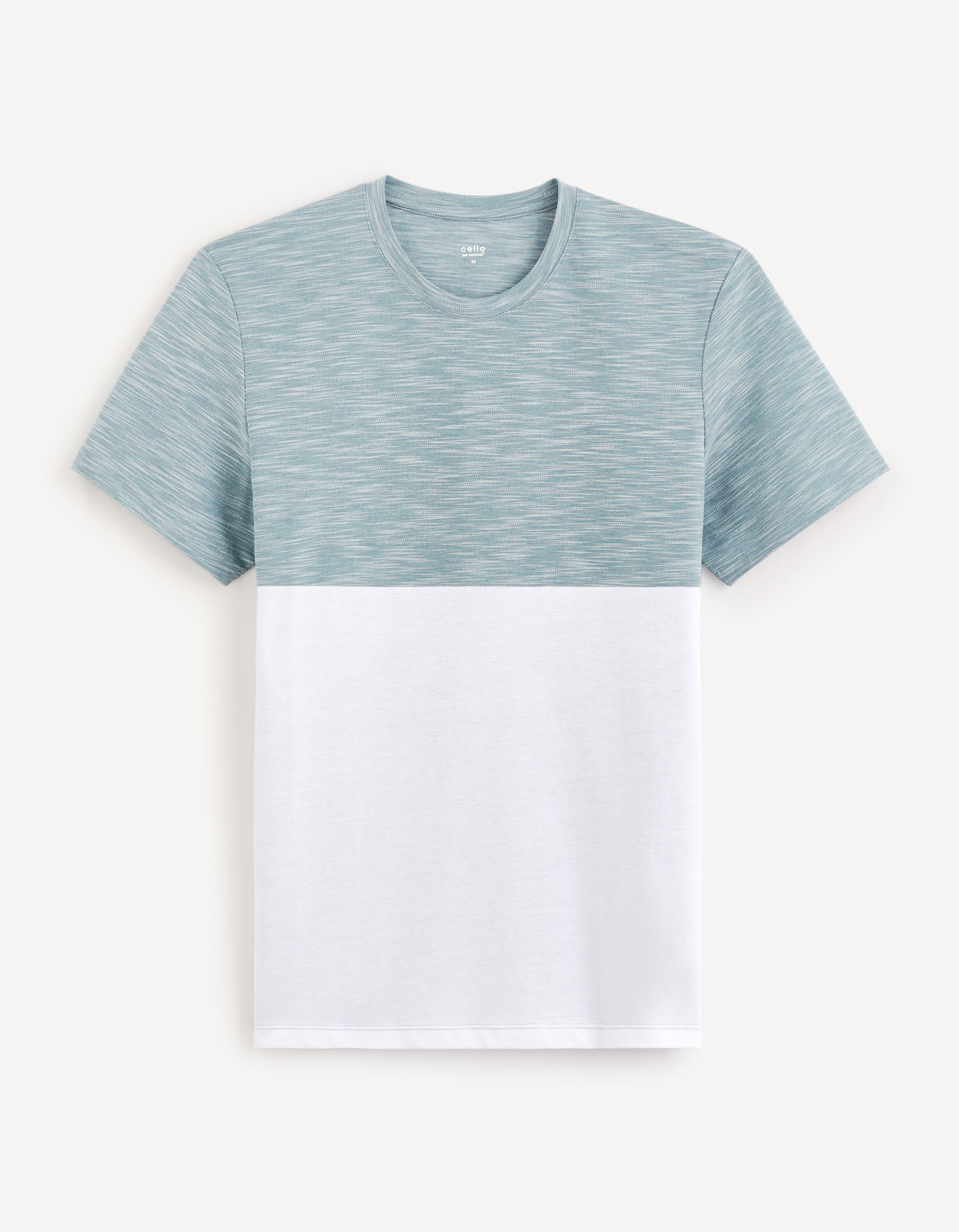 T-shirt col rond - bleu clair