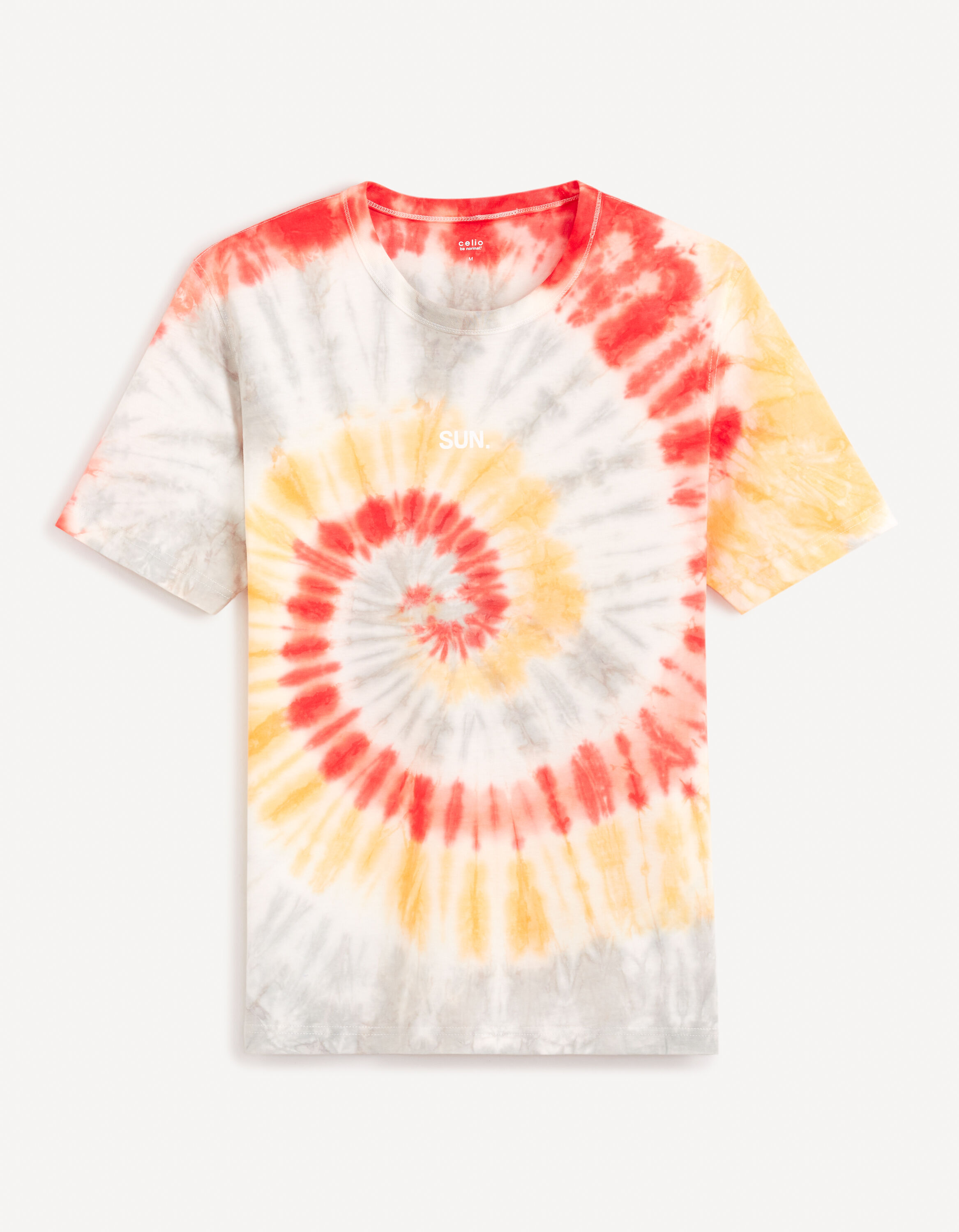 T-shirt col rond 100% coton - orange