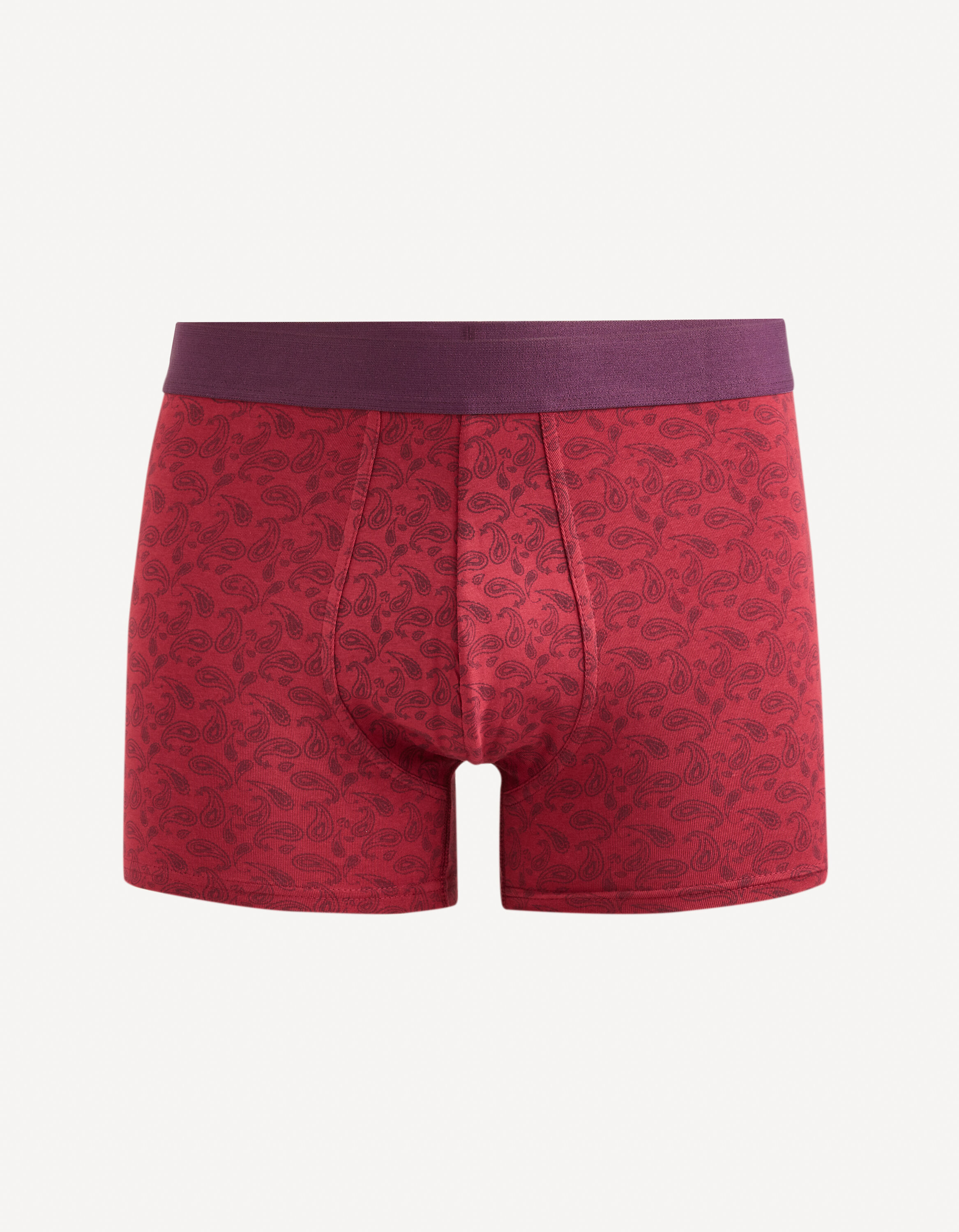 Boxer en coton stretch - bordeaux