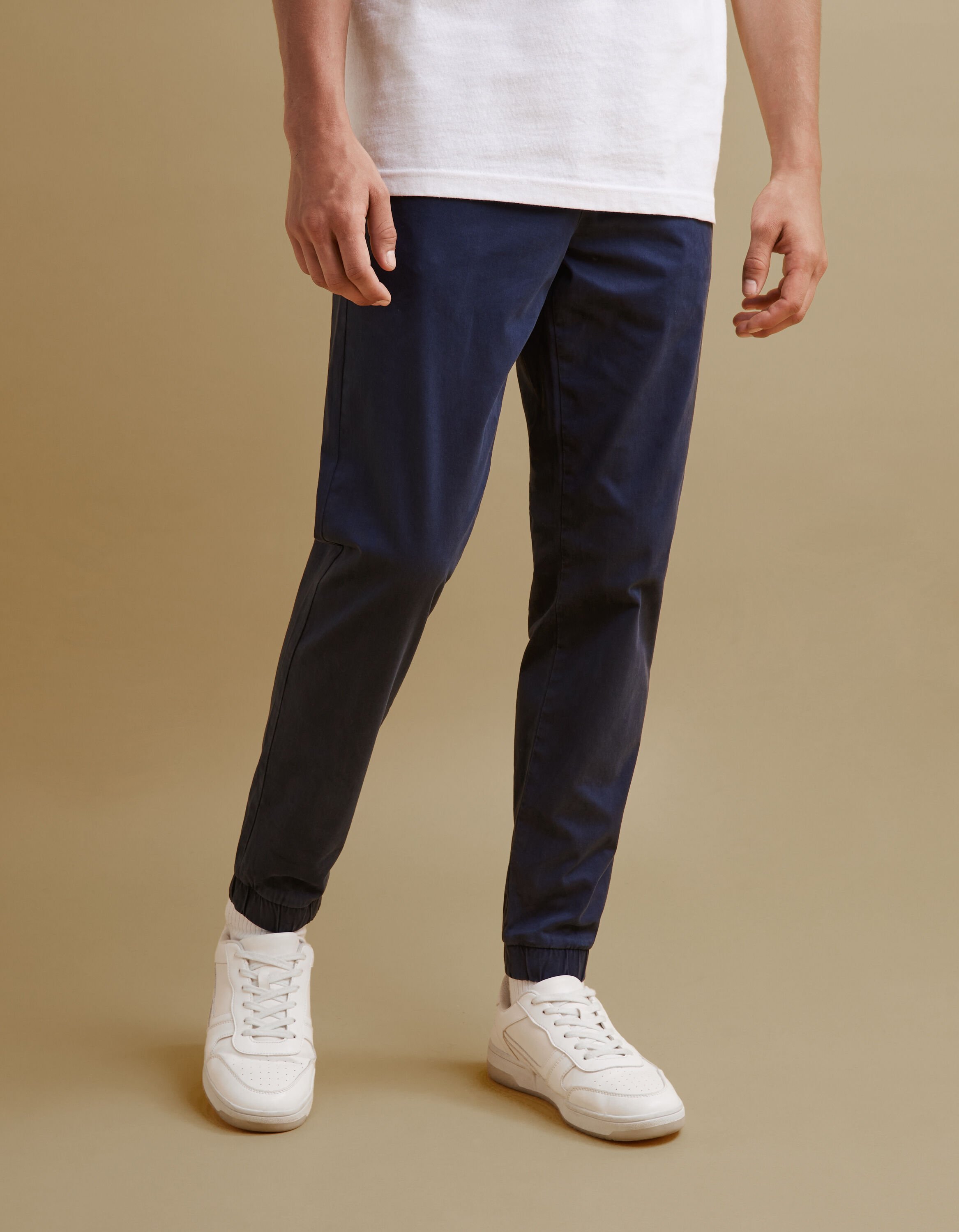 Pantalon forme jogging - marine