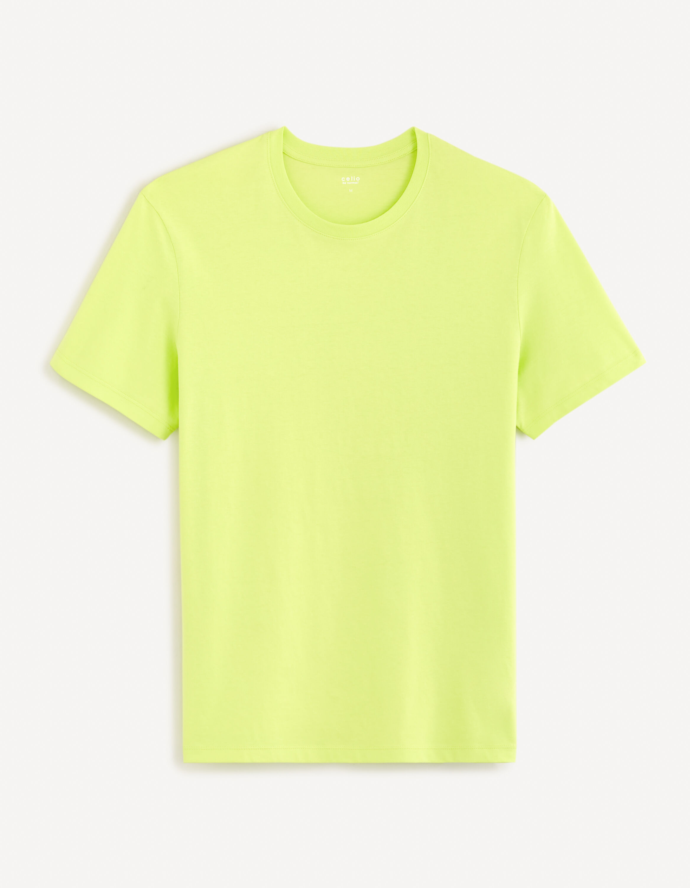 T-shirt col rond 100% coton - vert