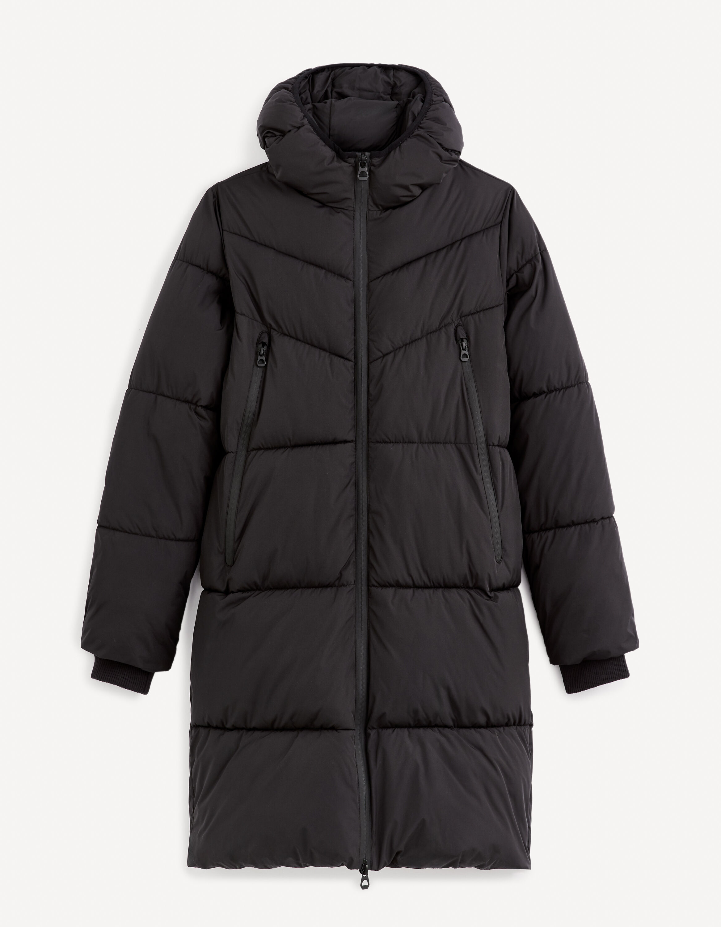 Doudoune chaude longue - noir