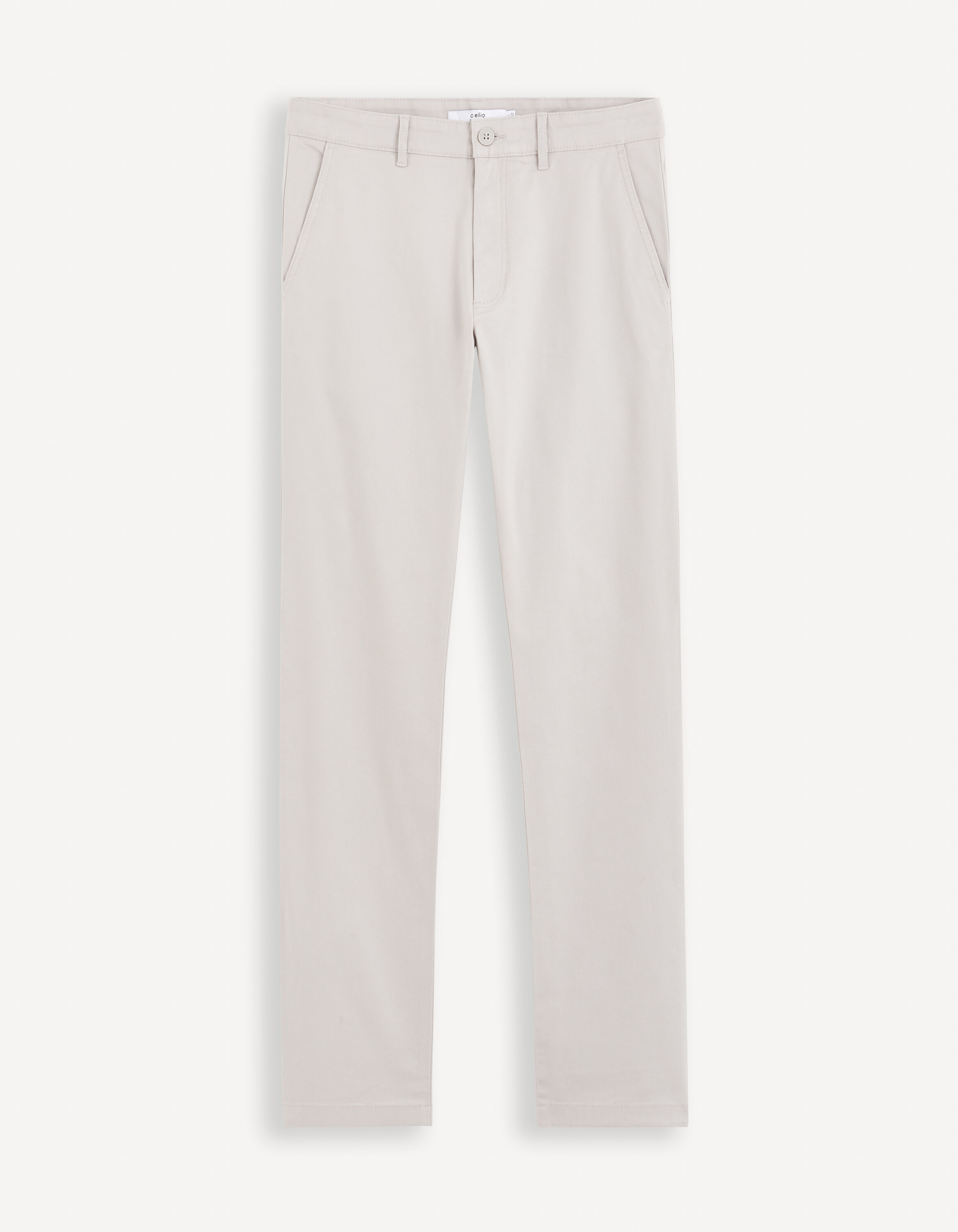 Pantalon chino straight - gris