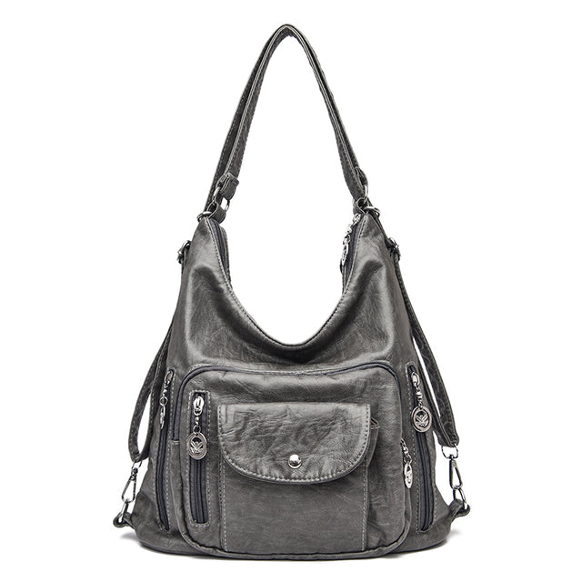 Soft Leather Shoulder Bag Amay