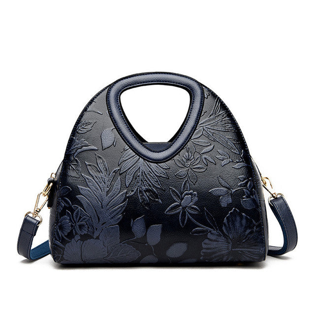 Printed Leather Handbag Luny