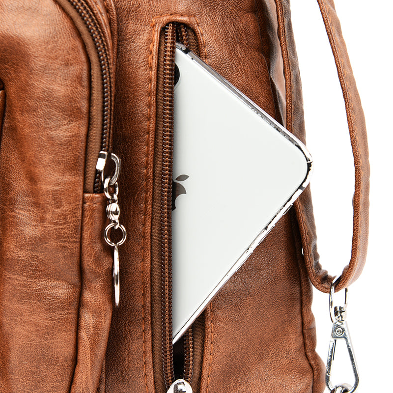 Soft Leather Shoulder Bag Amay