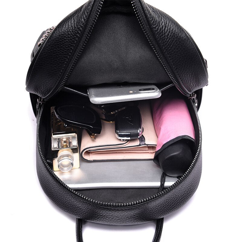 Natural Leather Backpack WS GB06