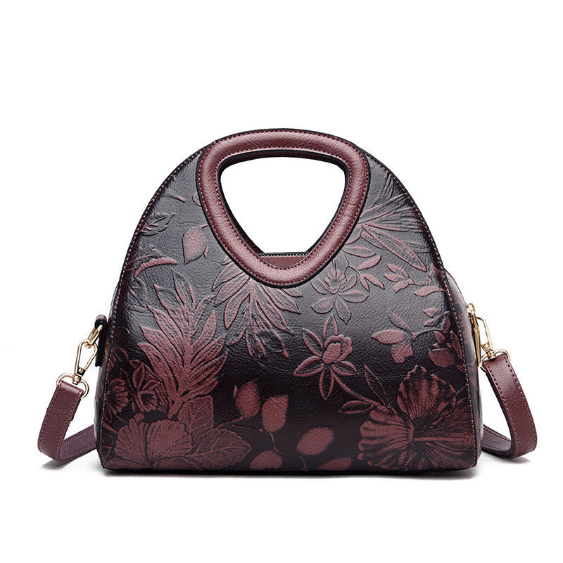 Printed Leather Handbag Luny