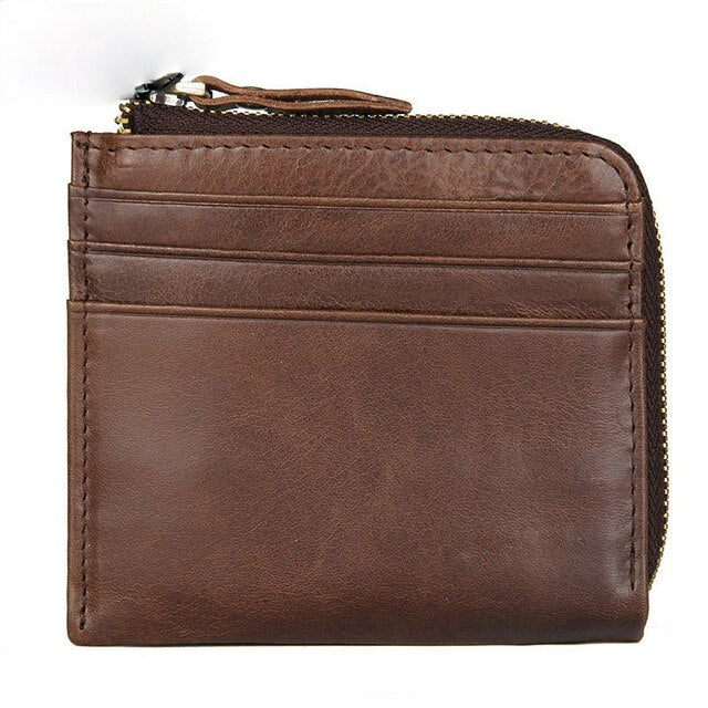 Men's Leather Mini Wallet Axes