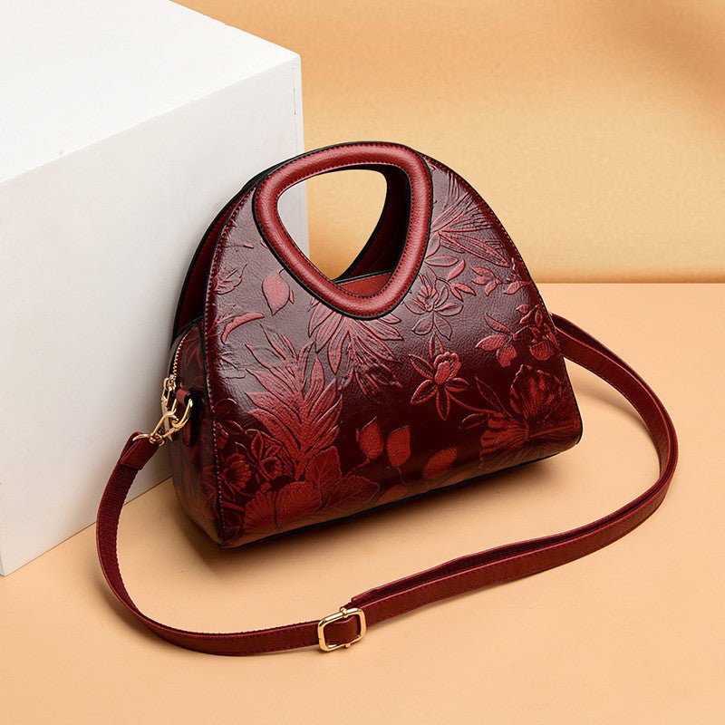 Printed Leather Handbag Luny