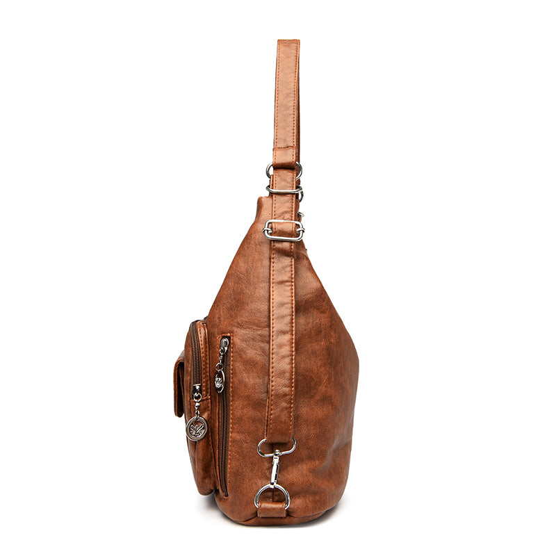 Soft Leather Shoulder Bag Amay