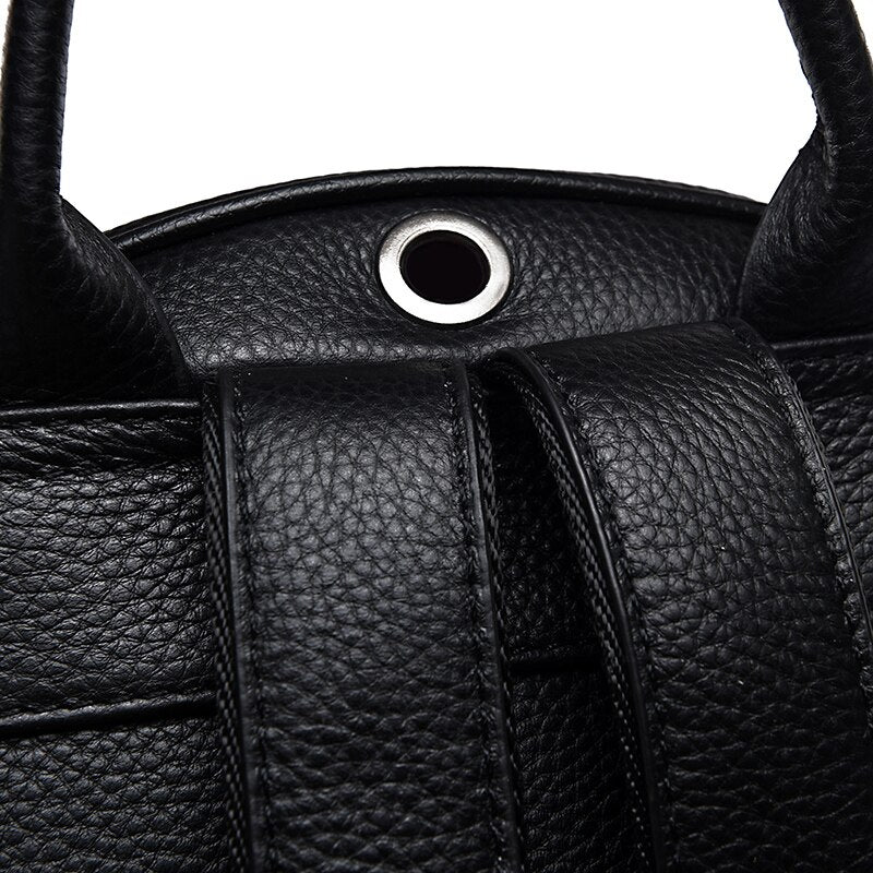 Natural Leather Backpack WS GB07