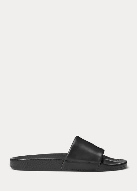 Signature Pony Leather Slide