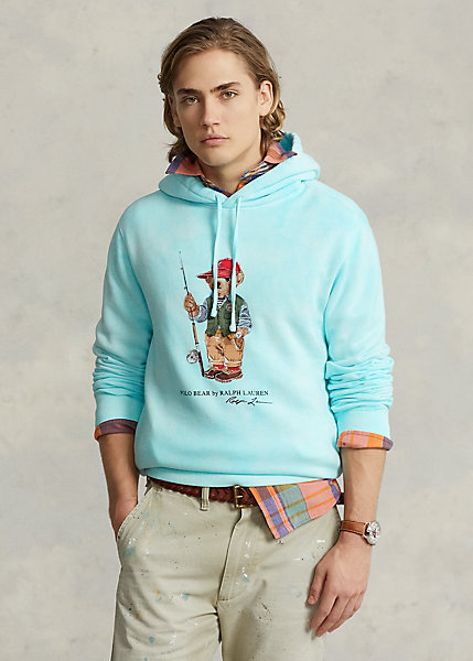 Polo Bear Tie-Dye Fleece Hoodie