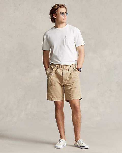 8-Inch Relaxed Fit Canvas Cargo Short