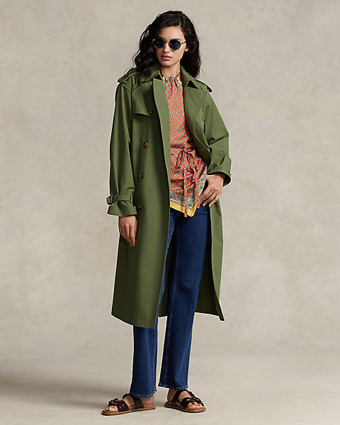 Poplin Trench Coat