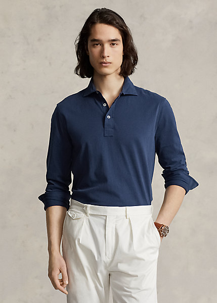 Custom Slim Fit Jersey Polo Shirt