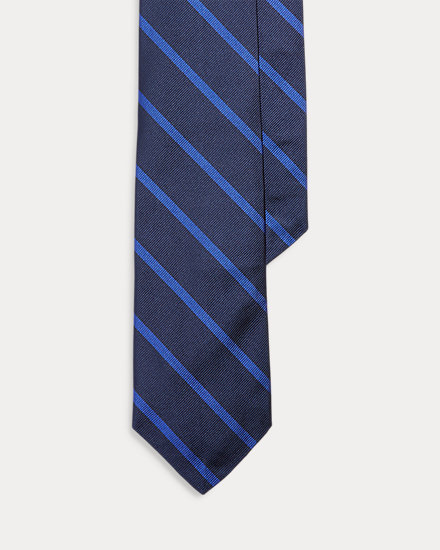Striped Silk Repp Tie