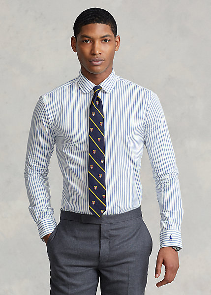 Custom Fit Striped Poplin Shirt