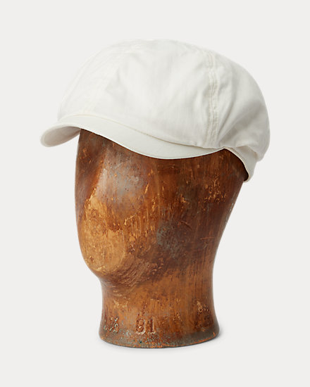 Herringbone Twill Newsboy Cap