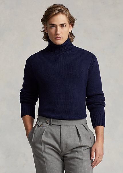 Wool-Cashmere Turtleneck Sweater