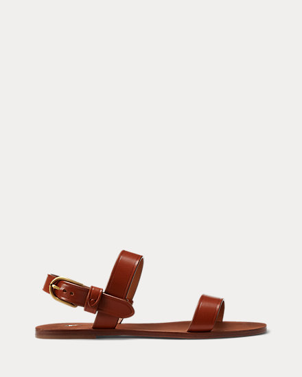 Calfskin Flat Sandal