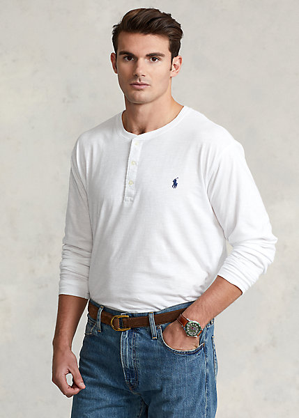 Slub Jersey Henley Shirt