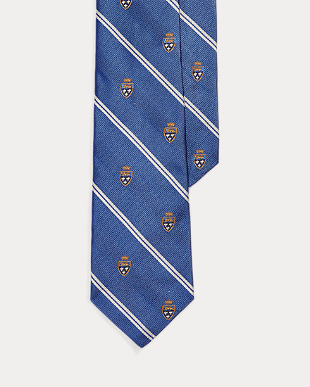 Striped Silk Repp Club Tie