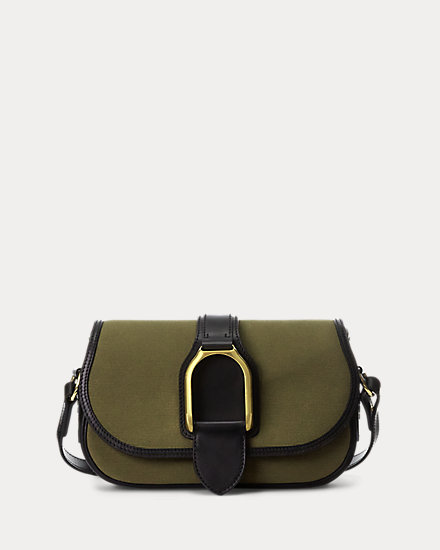 Canvas & Calfskin Welington Shoulder Bag