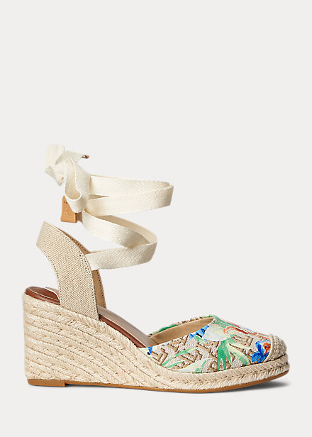Paislee Monogram Jacquard Espadrille