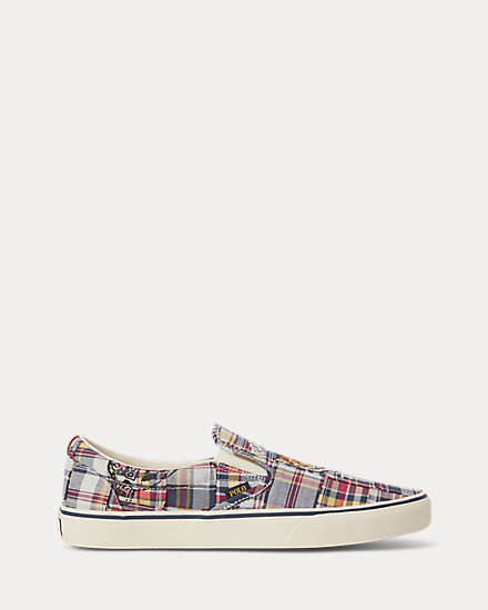 Keaton Patchwork Madras Slip-On Sneaker