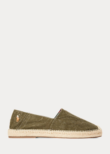 Cevio Washed Canvas Espadrille