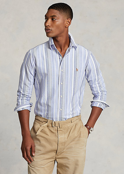 Classic Fit Striped Oxford Shirt