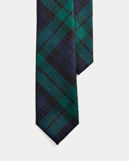 Tartan Wool Narrow Tie