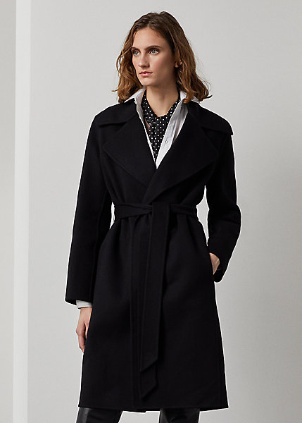 Cameo Wool-Cashmere Wrap Coat