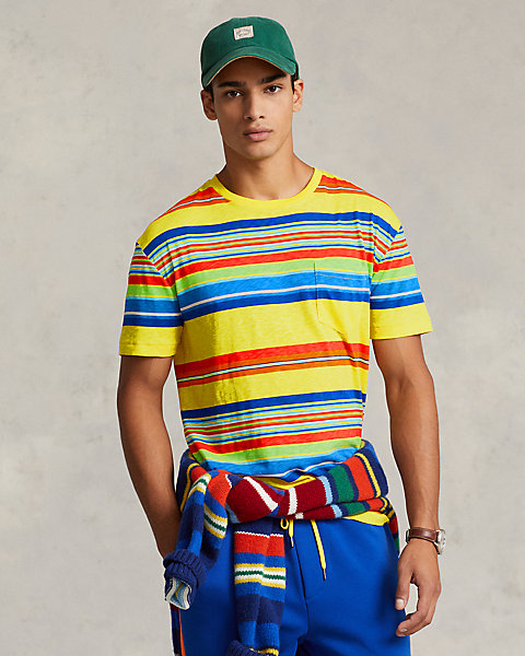 Classic Fit Striped Jersey T-Shirt