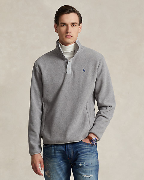 Fleece Mockneck Pullover