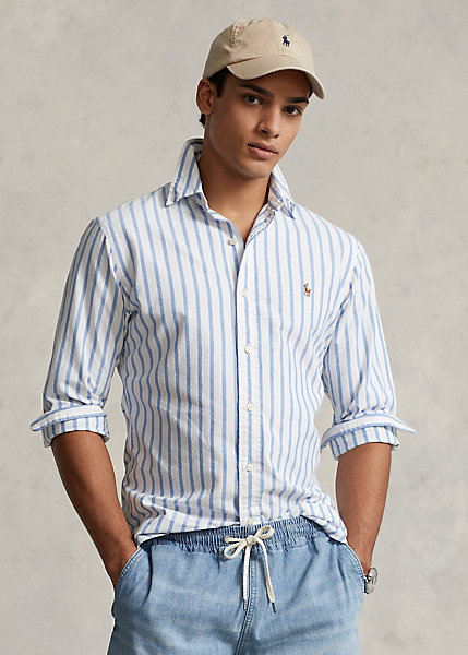 Classic Fit Striped Oxford Shirt