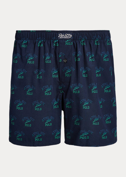 Logo-Print Cotton Boxer