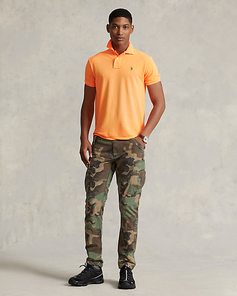 Slim Fit Camo Canvas Cargo Pant