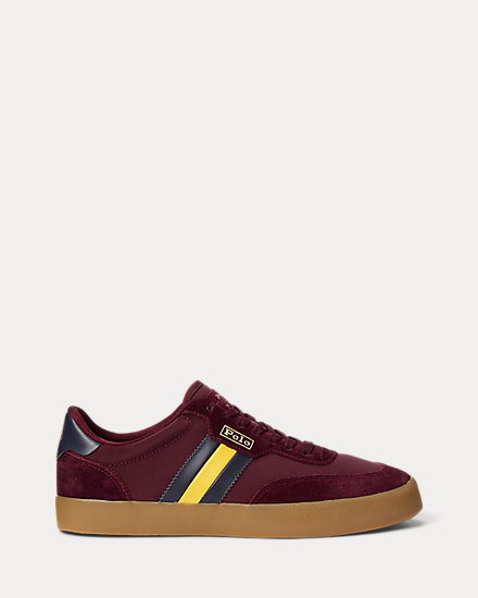 Court Suede-Paneled Low-Top Sneaker