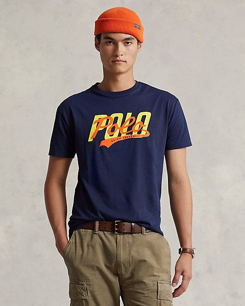 Classic Fit Stacked-Logo Jersey T-Shirt