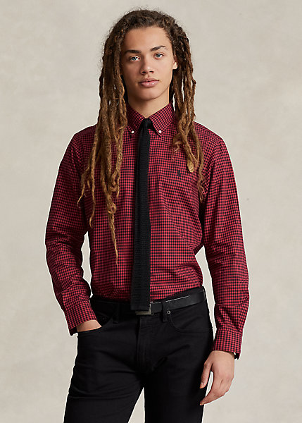 Classic Fit Plaid Twill Shirt